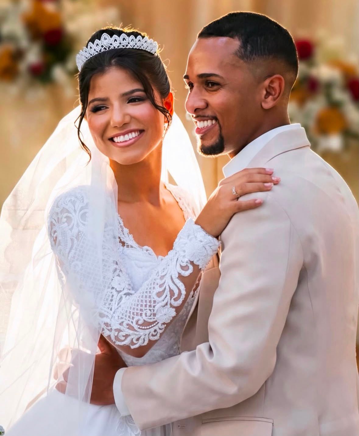 Monisy Kaillany e seu esposo